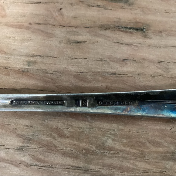 Vintage - Holmes & Edward’s Silver Plate Deepsilver - Large Serving Spoon - Rare - Picture 6 of 9